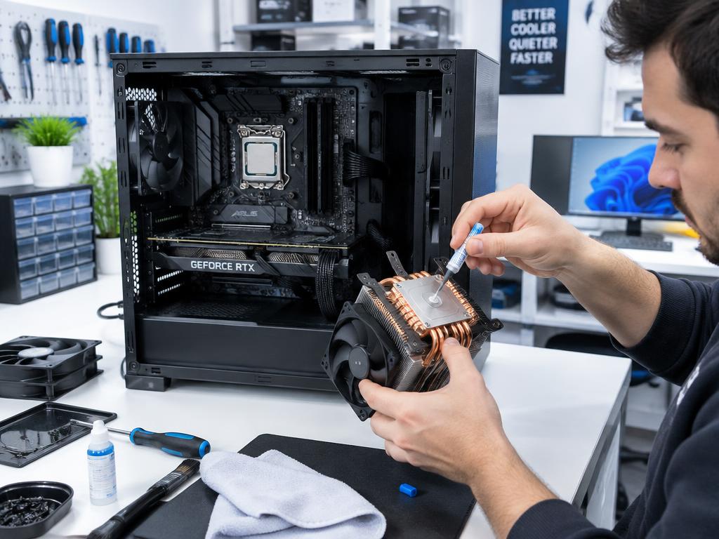 Manutenção interna de computador desktop